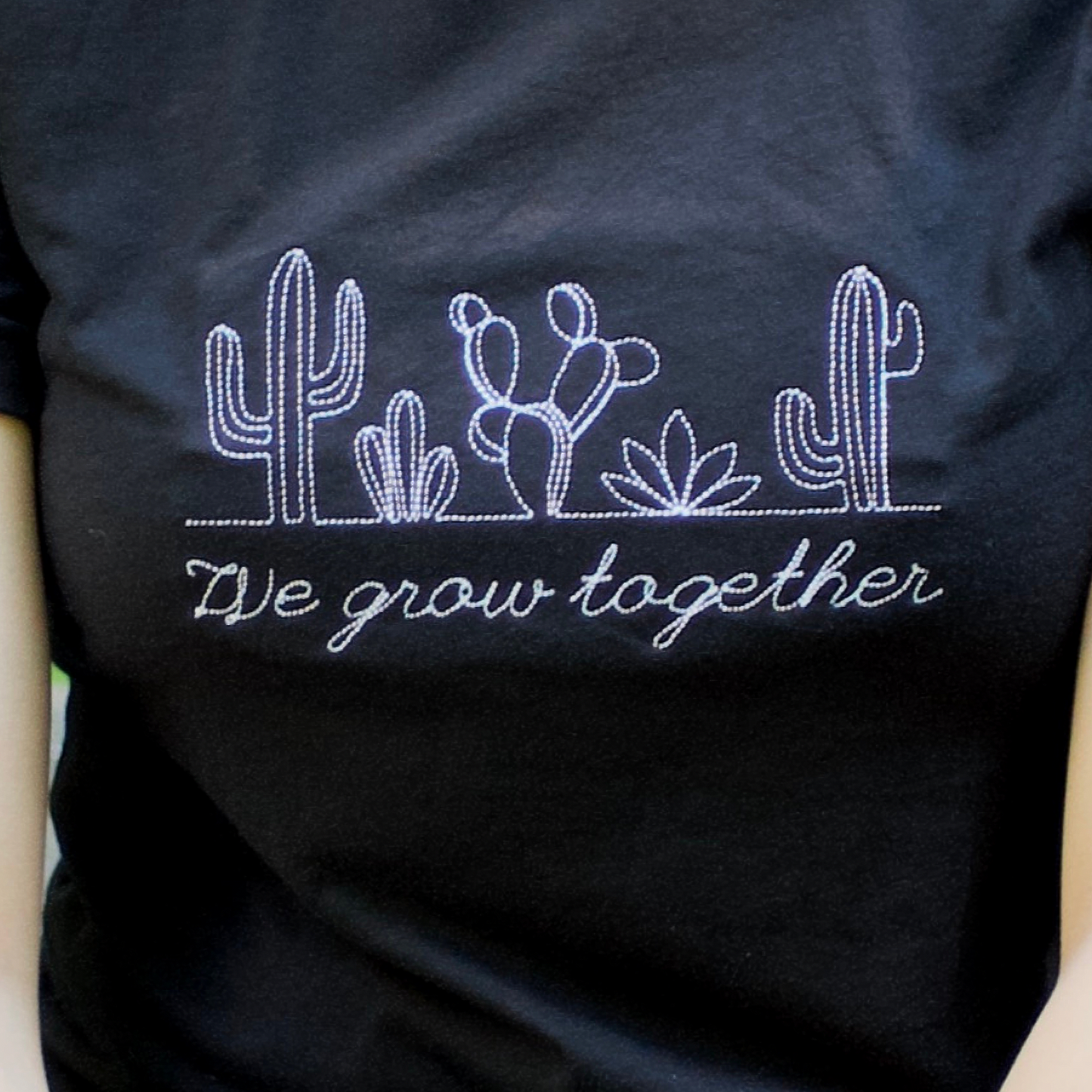 One-Line Cactus Plant Minimalist Embroidered