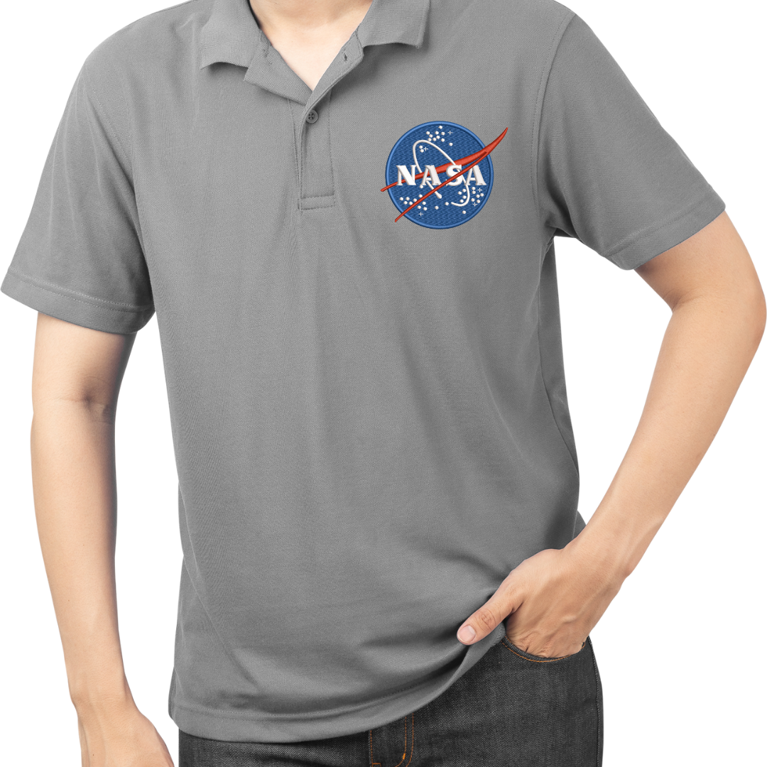 Nasa Logo Polo embroidery