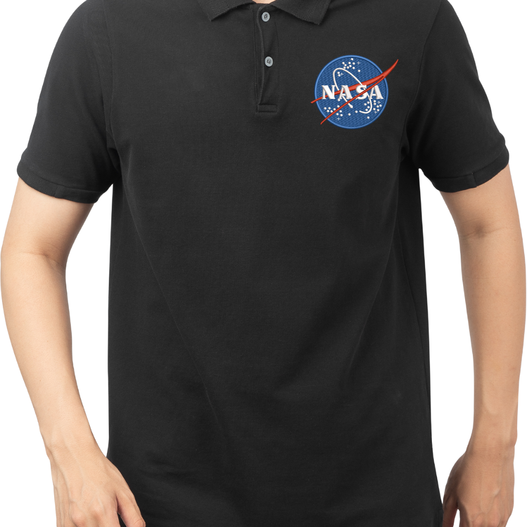 Nasa Logo Polo embroidery