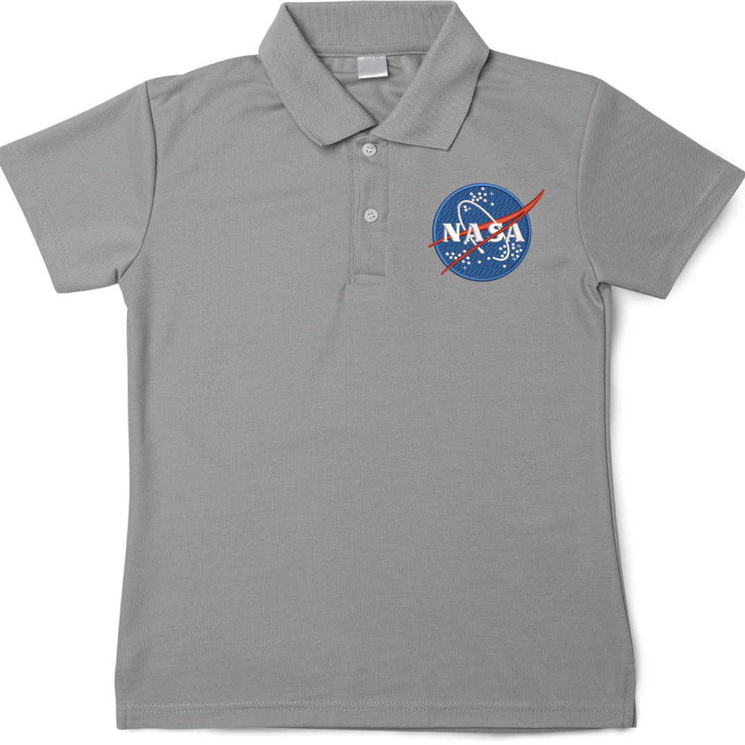 Nasa Logo Polo embroidery