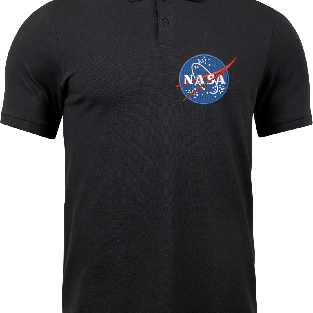 Nasa Logo Polo embroidery